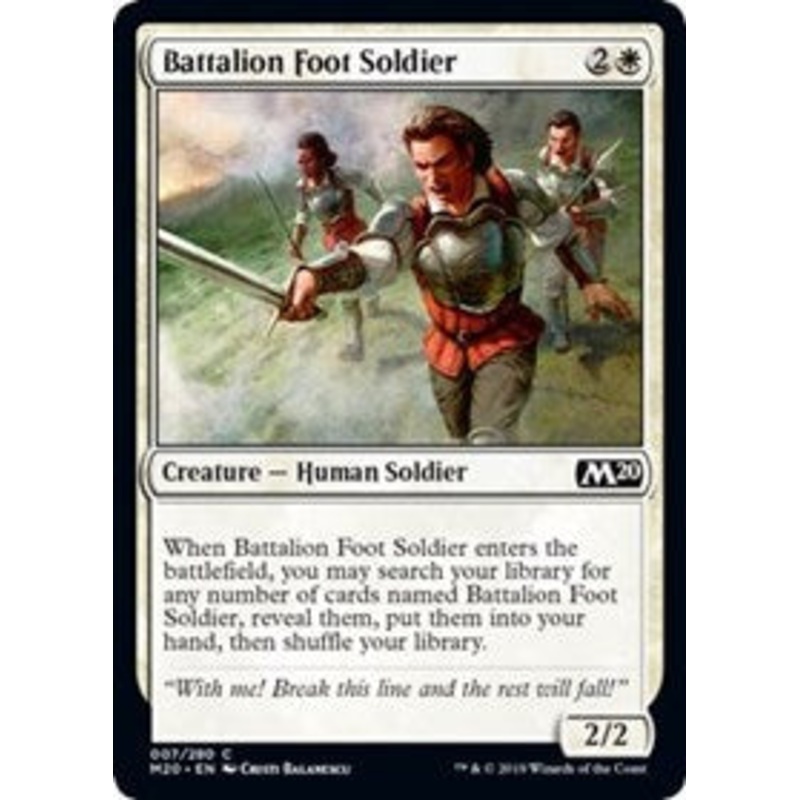 Battalion Foot Soldier [Core Set 2020]