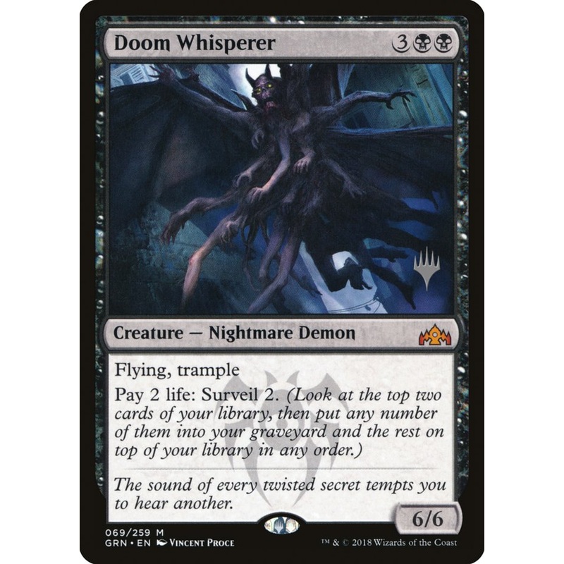 Doom Whisperer (Promo Pack) [Guilds of Ravnica Promos]