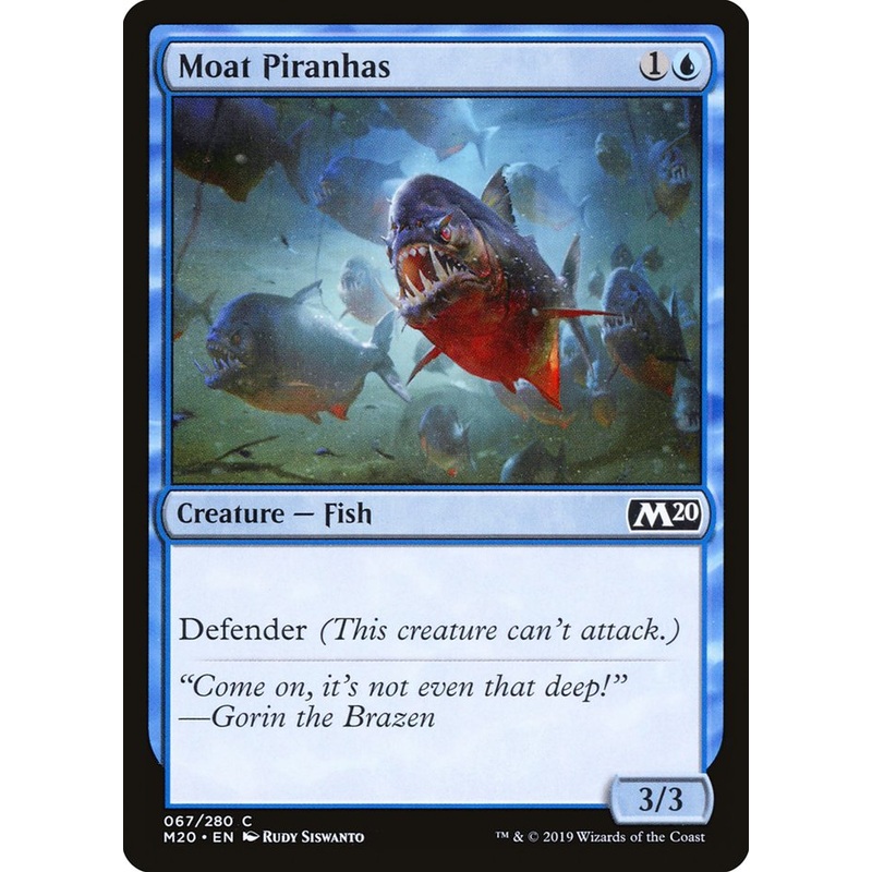 Moat Piranhas [Core Set 2020]