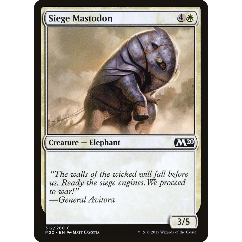 Siege Mastodon [Core Set 2020]