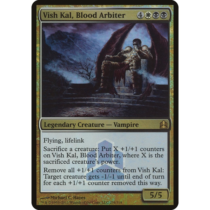 Vish Kal, Blood Arbiter (Launch) (Oversized) [Commander 2011 Oversized]