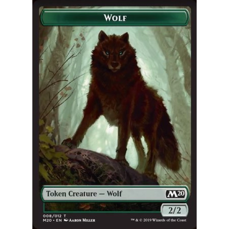 Wolf Token [Core Set 2020 Tokens]