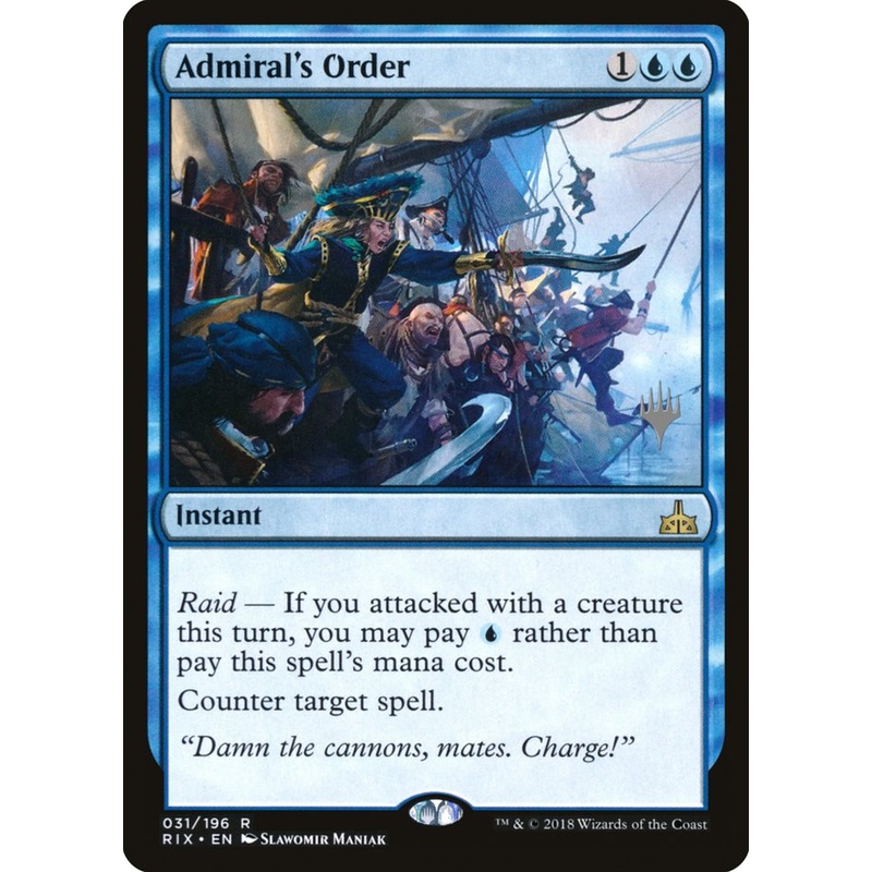 Admiral's Order (Promo Pack) [Rivals of Ixalan Promos]