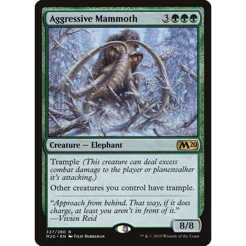 Aggressive Mammoth [Core Set 2020]