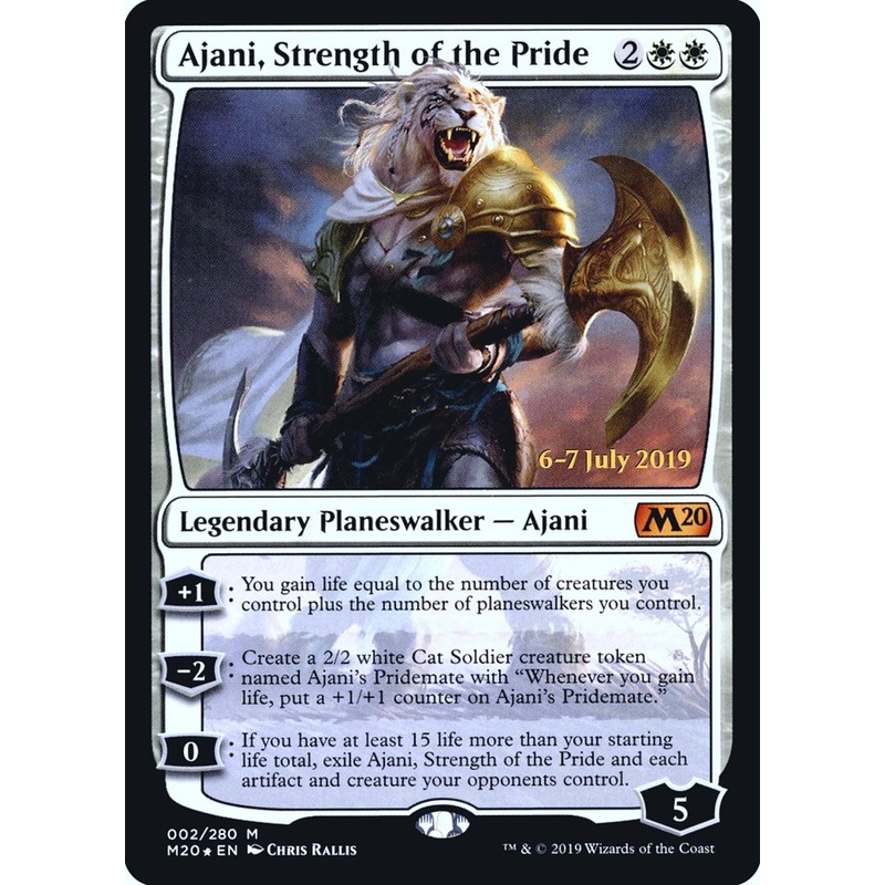 Ajani, Strength of the Pride [Core Set 2020 Prerelease Promos]