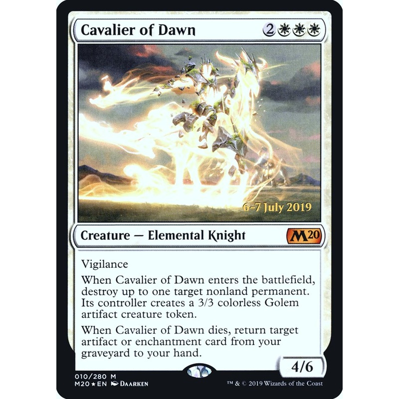 Cavalier of Dawn [Core Set 2020 Prerelease Promos]