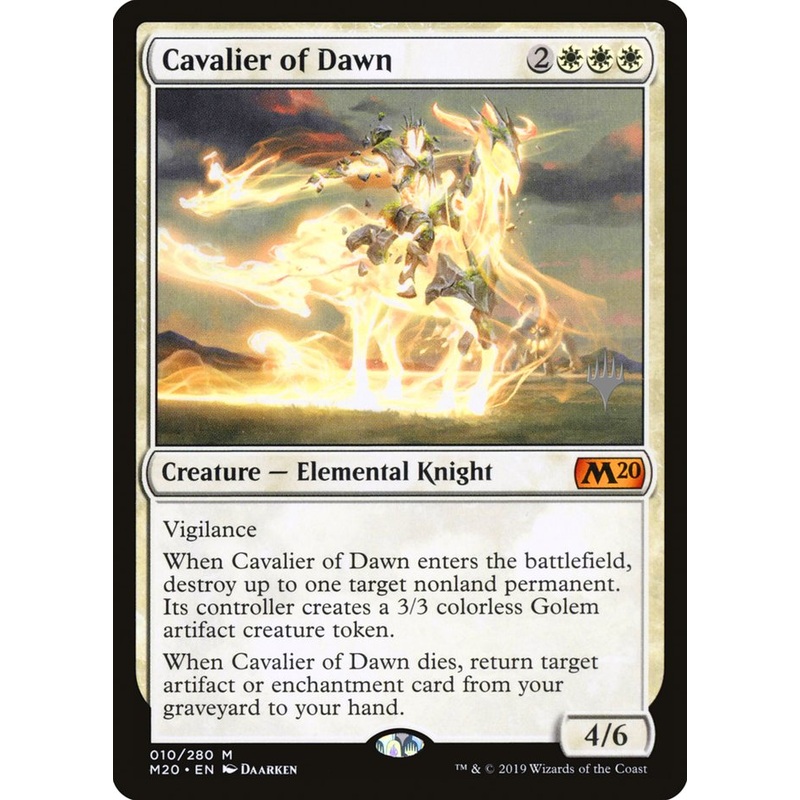 Cavalier of Dawn (Promo Pack) [Core Set 2020 Promos]