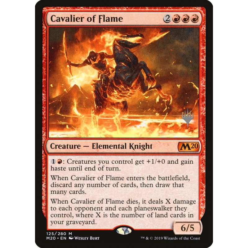 Cavalier of Flame (Promo Pack) [Core Set 2020 Promos]