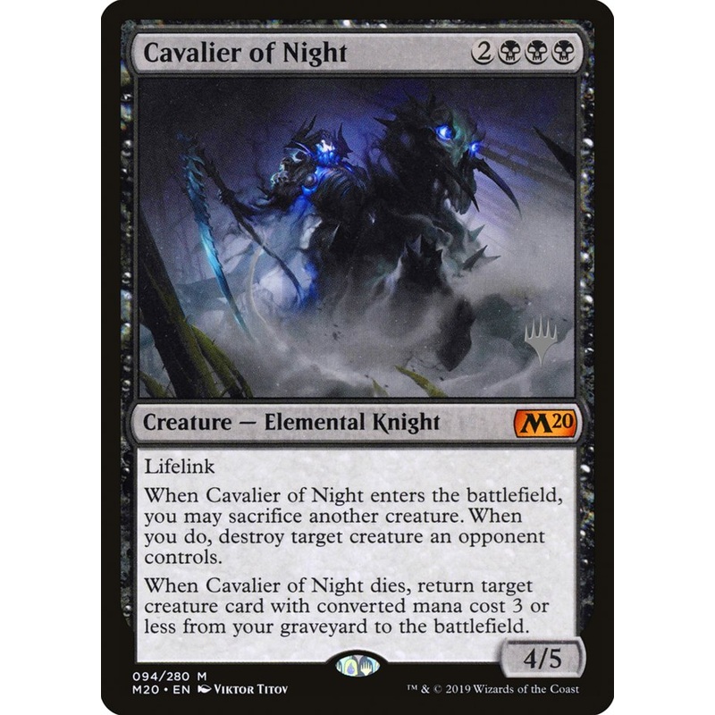 Cavalier of Night (Promo Pack) [Core Set 2020 Promos]