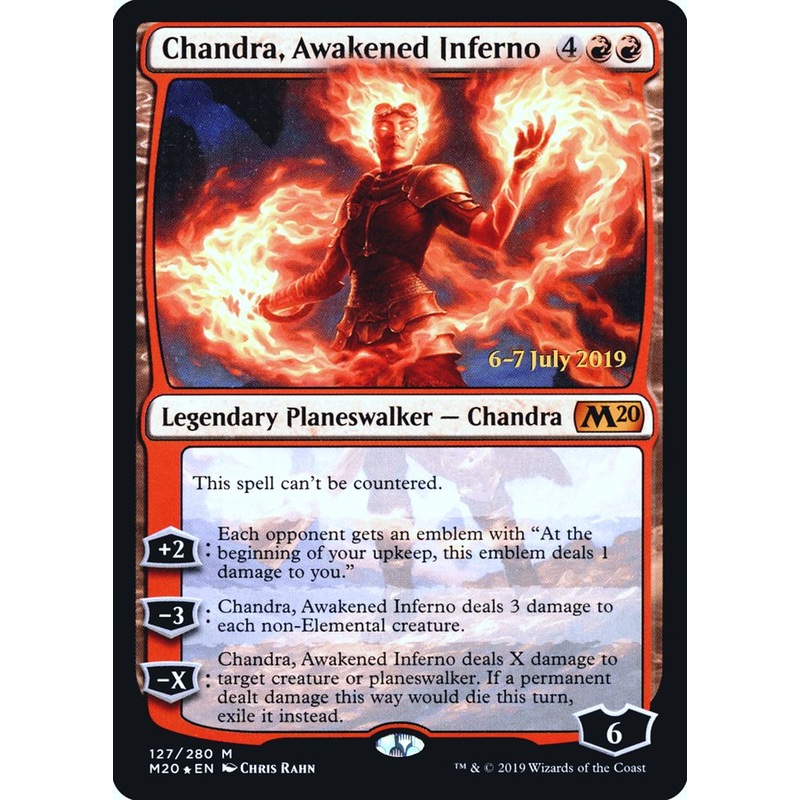 Chandra, Awakened Inferno [Core Set 2020 Prerelease Promos]