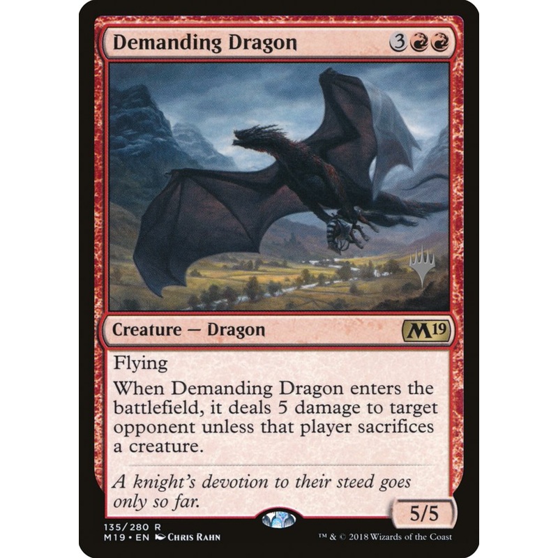 Demanding Dragon (Promo Pack) [Core Set 2019 Promos]