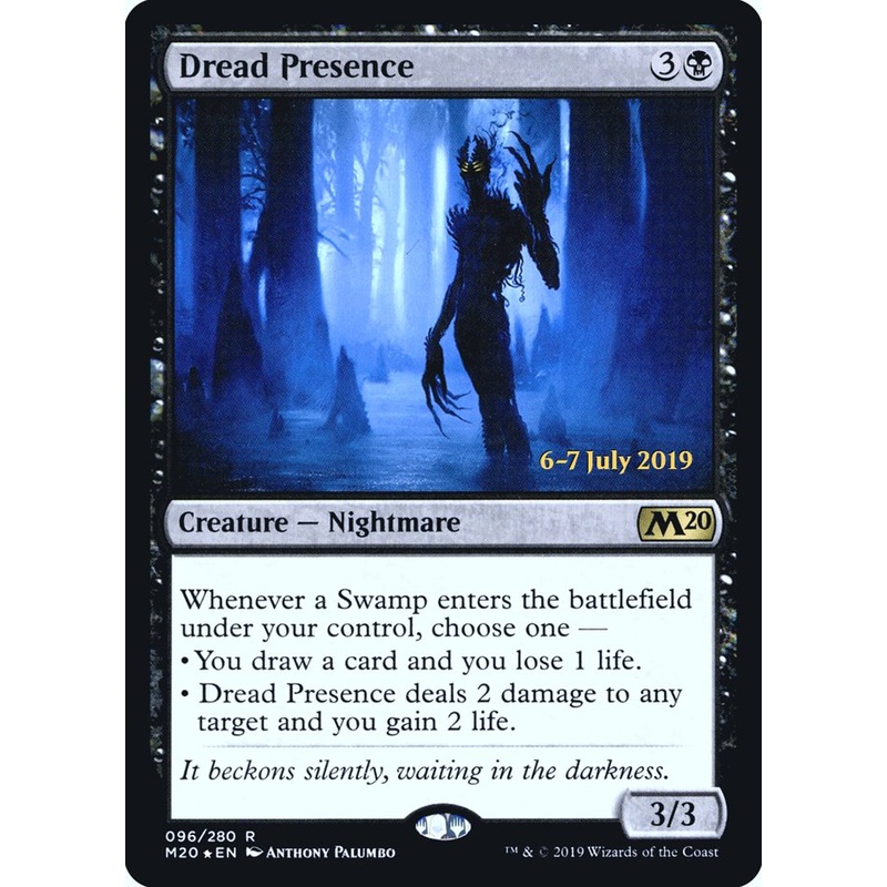Dread Presence [Core Set 2020 Prerelease Promos]