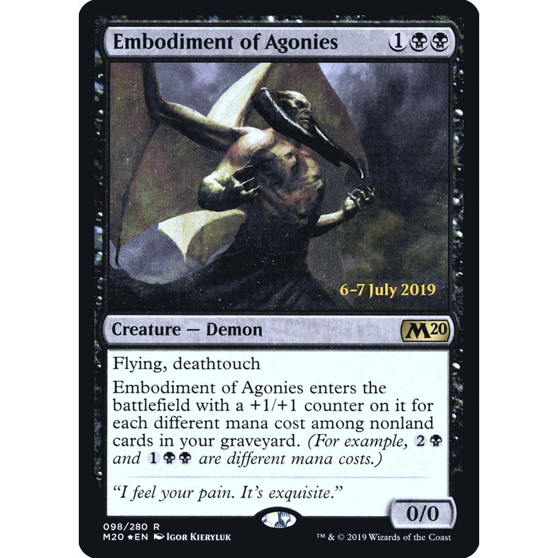 Embodiment of Agonies [Core Set 2020 Prerelease Promos]