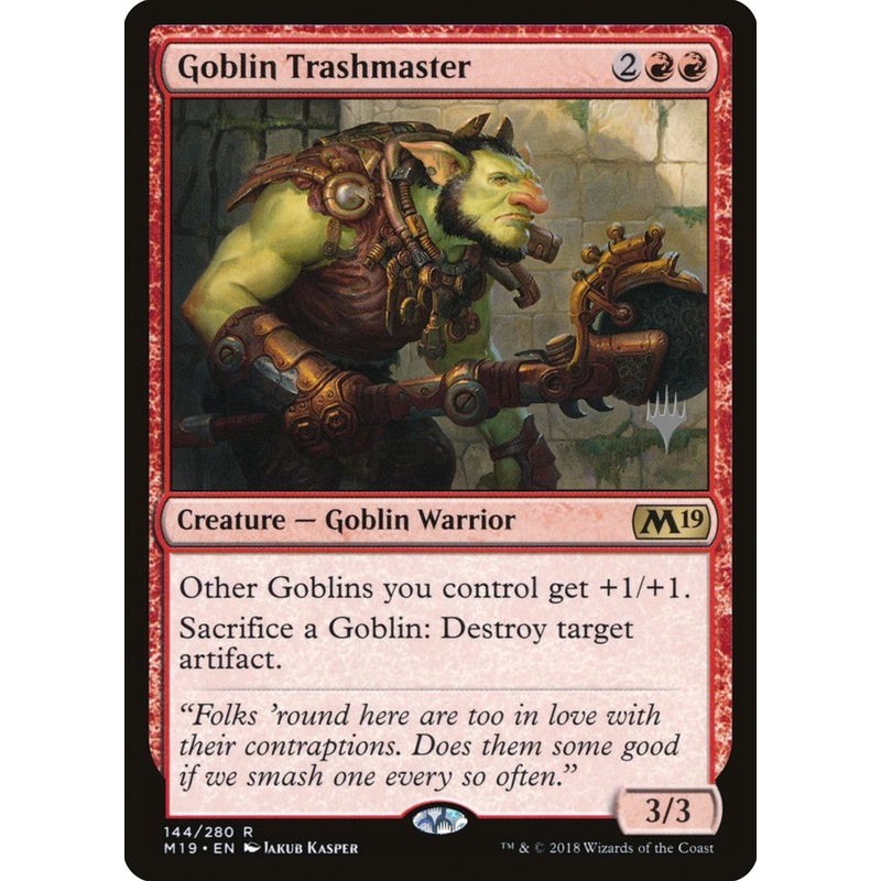 Goblin Trashmaster (Promo Pack) [Core Set 2019 Promos]