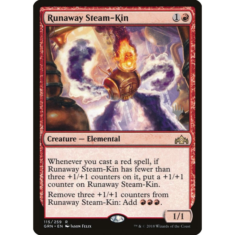 Runaway Steam-Kin (Promo Pack) [Guilds of Ravnica Promos]