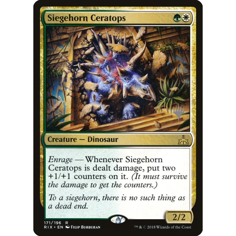 Siegehorn Ceratops (Promo Pack) [Rivals of Ixalan Promos]