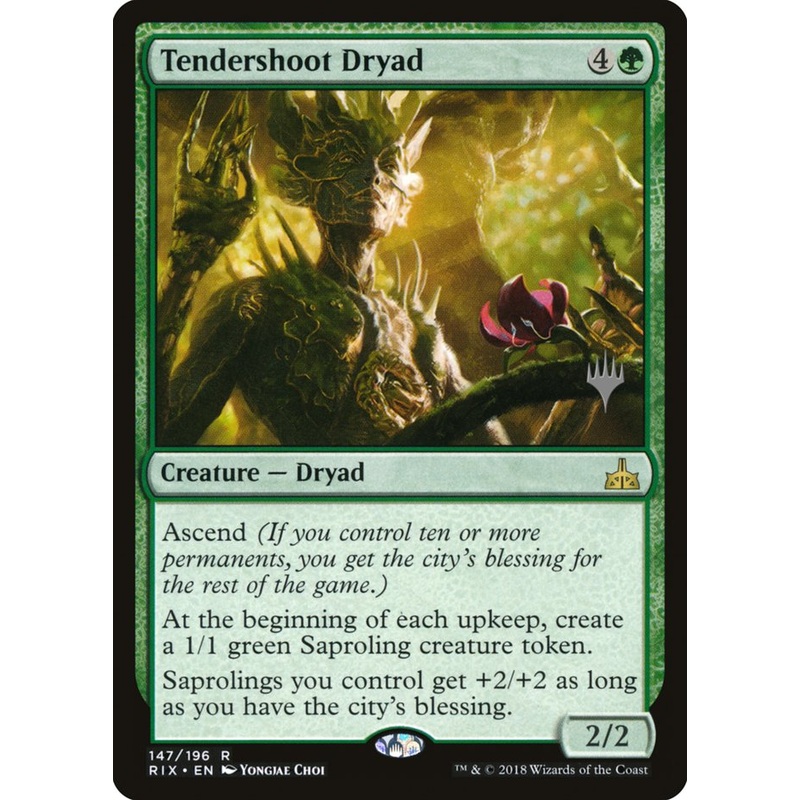 Tendershoot Dryad (Promo Pack) [Rivals of Ixalan Promos]