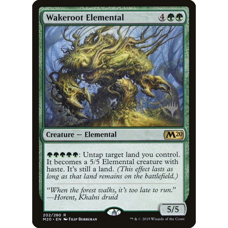 Wakeroot Elemental (Promo Pack) [Core Set 2020 Promos]