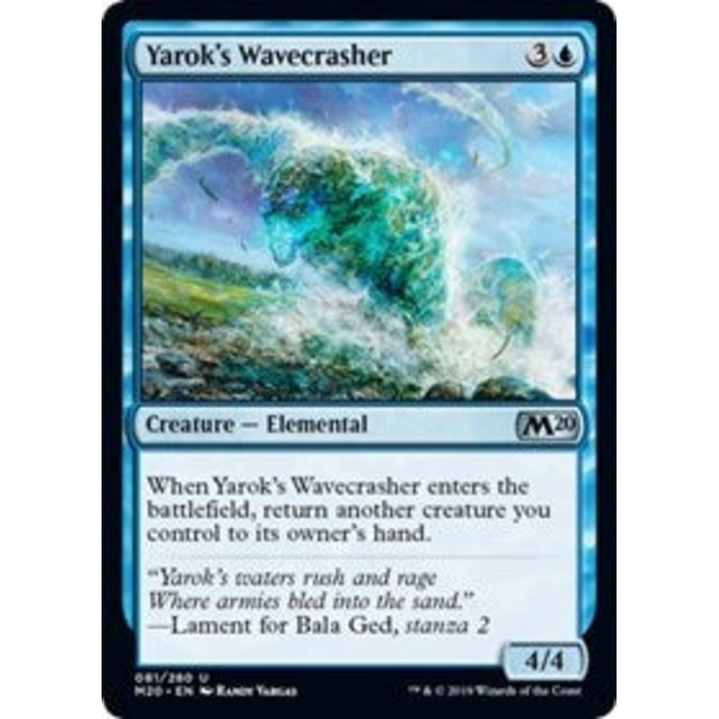 Yarok's Wavecrasher [Core Set 2020]