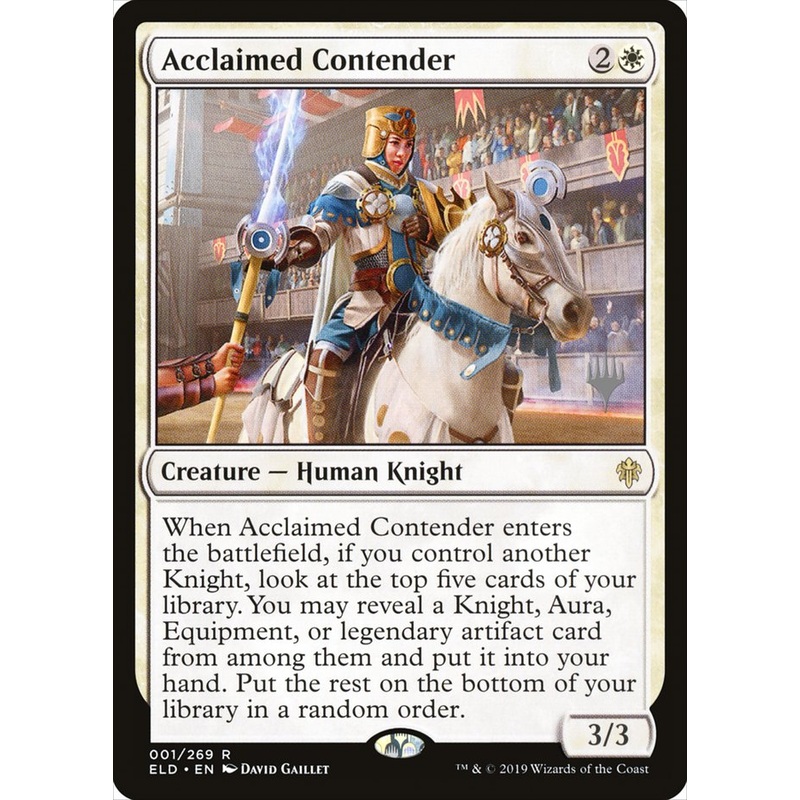 Acclaimed Contender (Promo Pack) [Throne of Eldraine Promos]