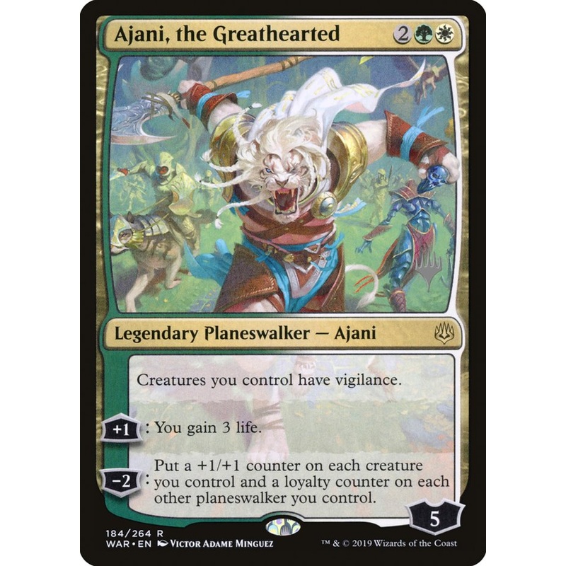 Ajani, the Greathearted (Promo Pack) [War of the Spark Promos]