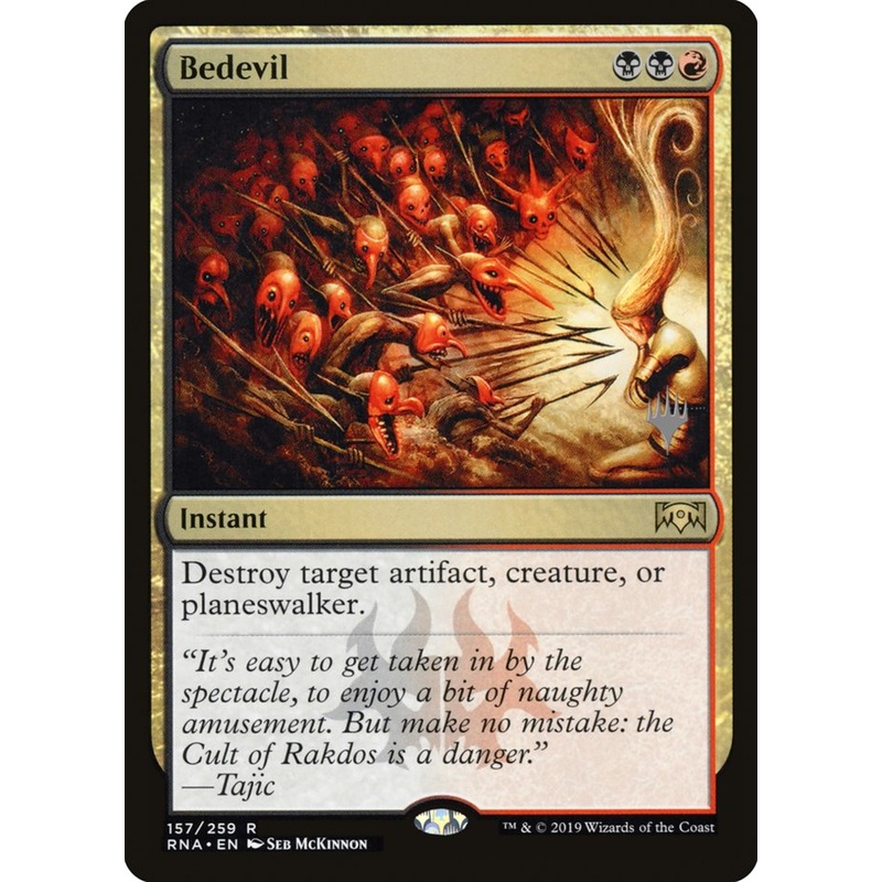 Bedevil (Promo Pack) [Ravnica Allegiance Promos]