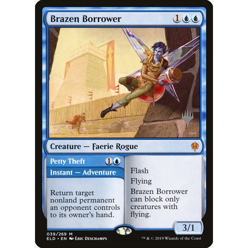 Brazen Borrower // Petty Theft (Promo Pack) [Throne of Eldraine Promos]