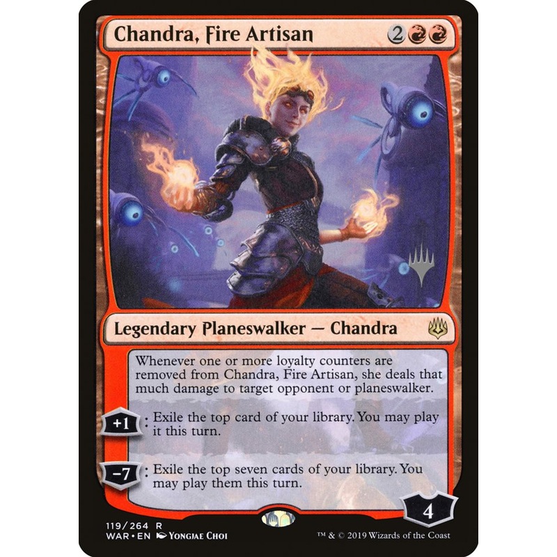 Chandra, Fire Artisan (Promo Pack) [War of the Spark Promos]