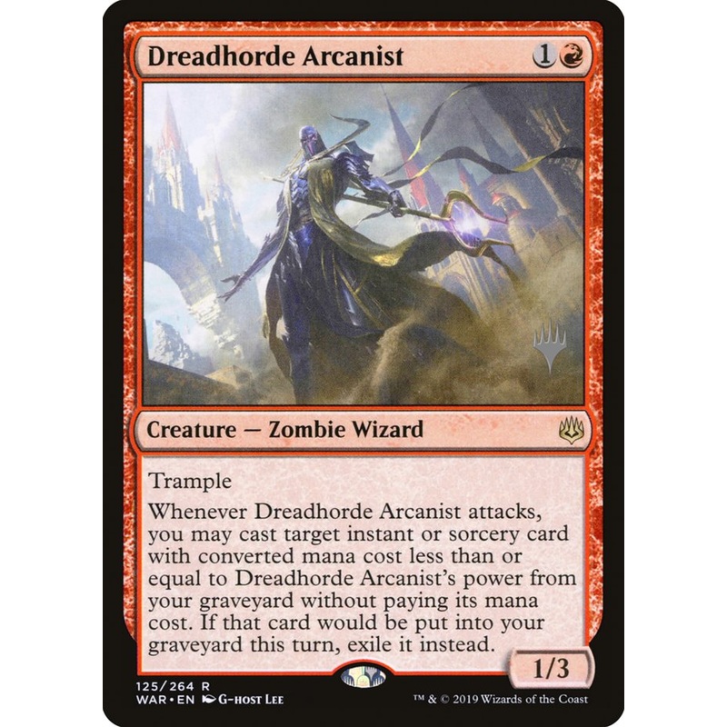 Dreadhorde Arcanist (Promo Pack) [War of the Spark Promos]