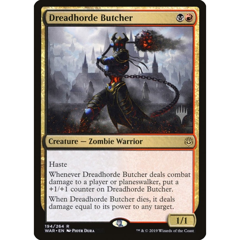 Dreadhorde Butcher (Promo Pack) [War of the Spark Promos]