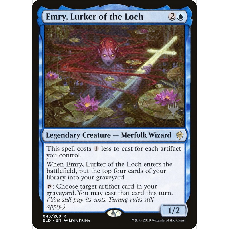 Emry, Lurker of the Loch (Promo Pack) [Throne of Eldraine Promos]