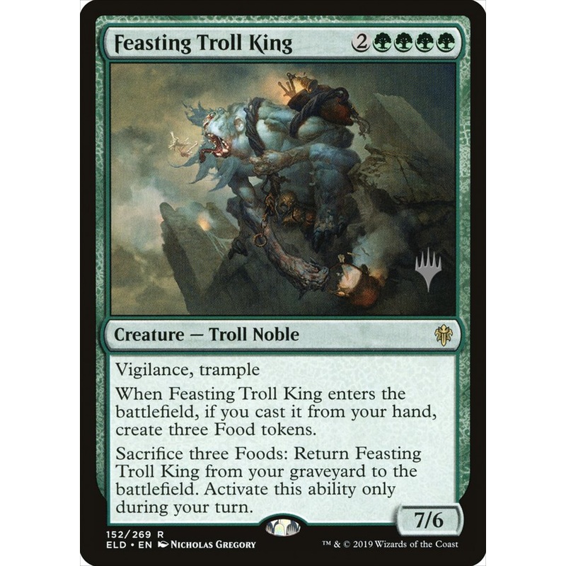 Feasting Troll King (Promo Pack) [Throne of Eldraine Promos]