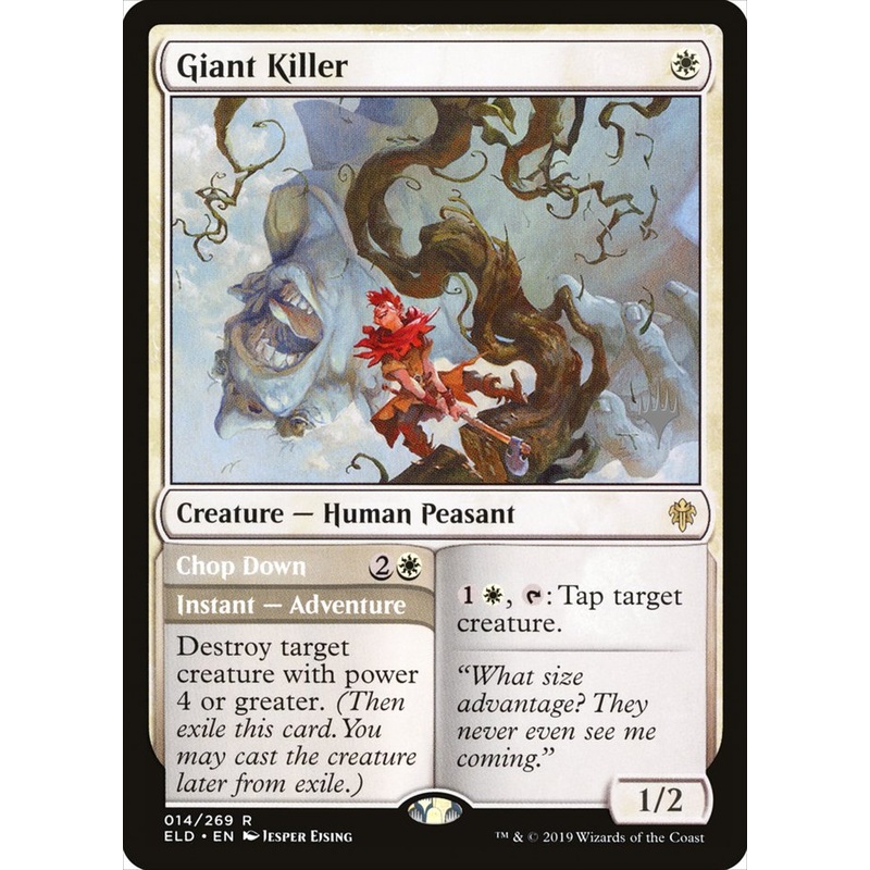 Giant Killer // Chop Down (Promo Pack) [Throne of Eldraine Promos]