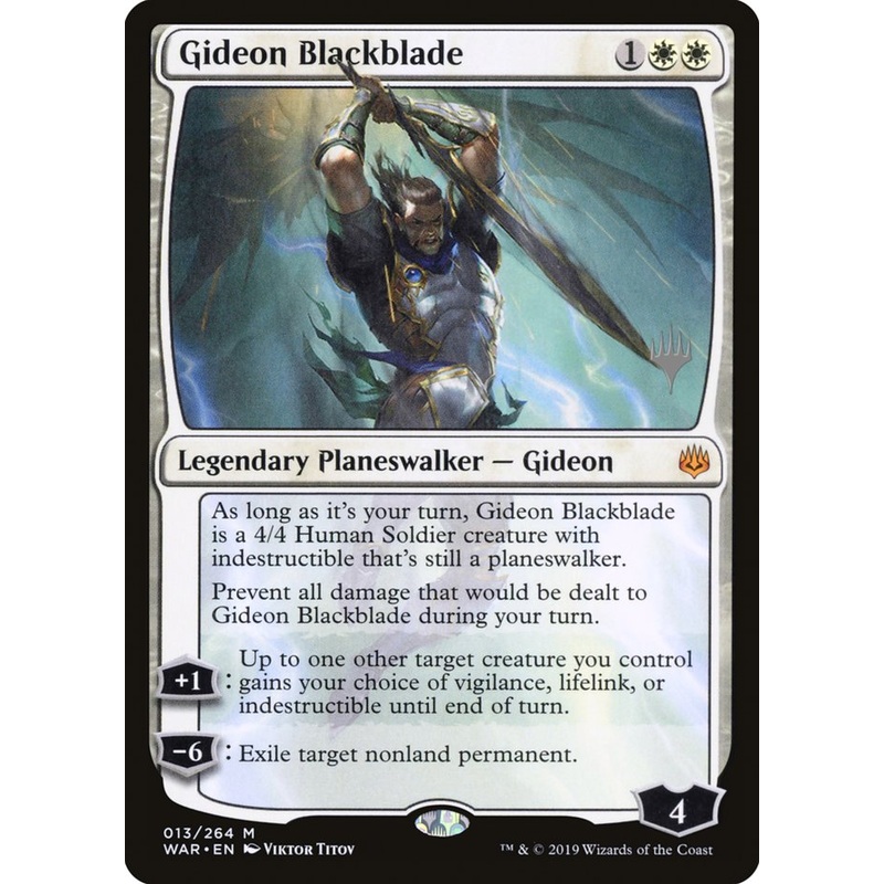 Gideon Blackblade (Promo Pack) [War of the Spark Promos]