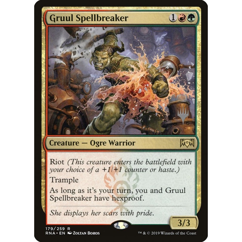 Gruul Spellbreaker (Promo Pack) [Ravnica Allegiance Promos]