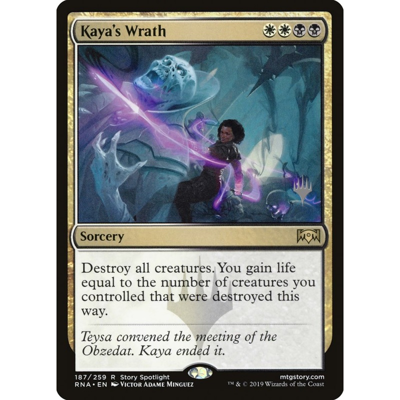 Kaya's Wrath (Promo Pack) [Ravnica Allegiance Promos]