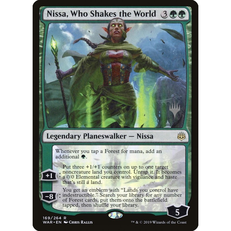 Nissa, Who Shakes the World (Promo Pack) [War of the Spark Promos]