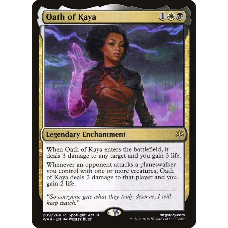 Oath of Kaya (Promo Pack) [War of the Spark Promos]
