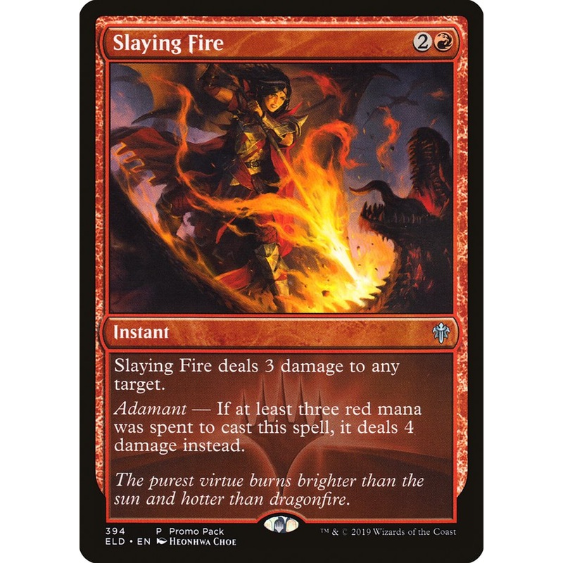 Slaying Fire (Promo Pack) [Throne of Eldraine Promos]