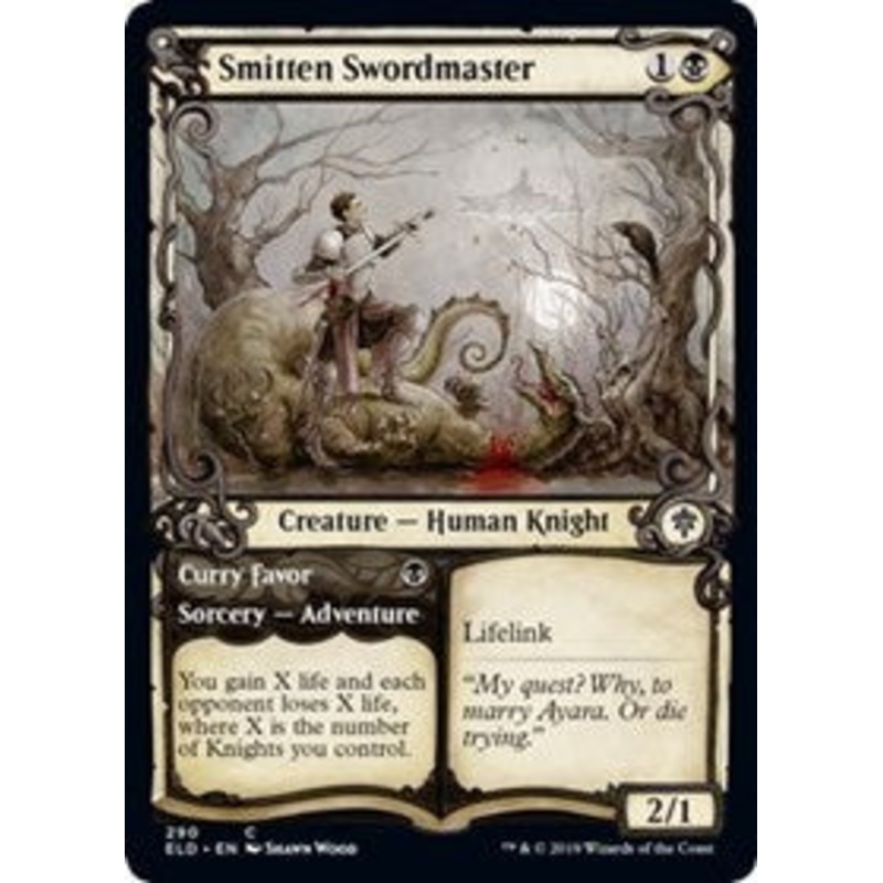 Smitten Swordmaster // Curry Favor (Showcase) [Throne of Eldraine]