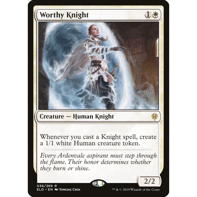 Worthy Knight (Promo Pack) [Throne of Eldraine Promos]