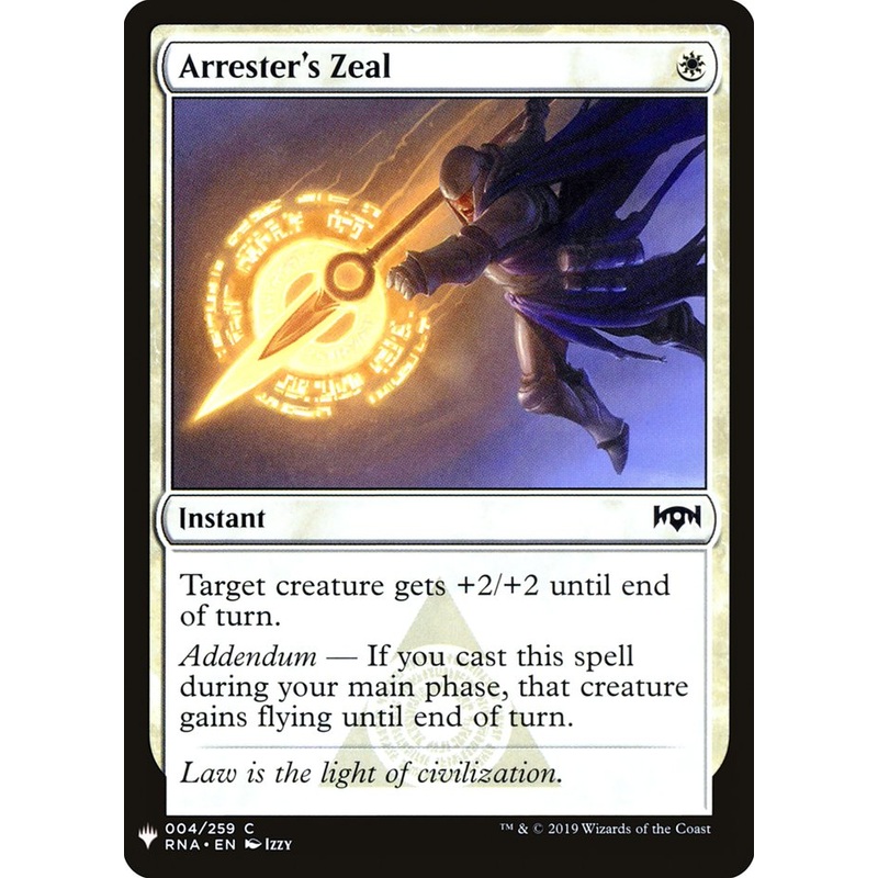 Arrester's Zeal [Mystery Booster]