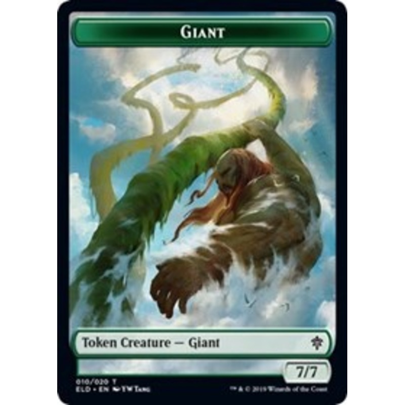 Giant // Food (16) Double-Sided Token [Throne of Eldraine Tokens]