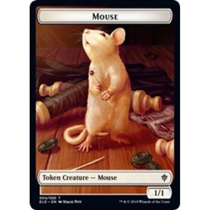 Mouse // Food (17) Double-Sided Token [Throne of Eldraine Tokens]