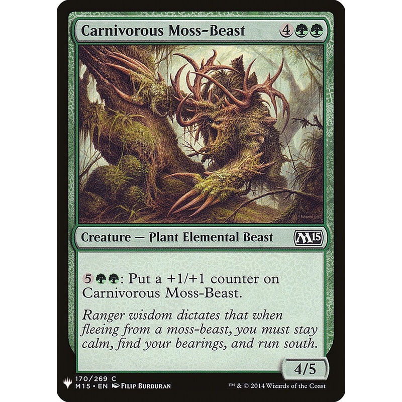 Carnivorous Moss-Beast [Mystery Booster]