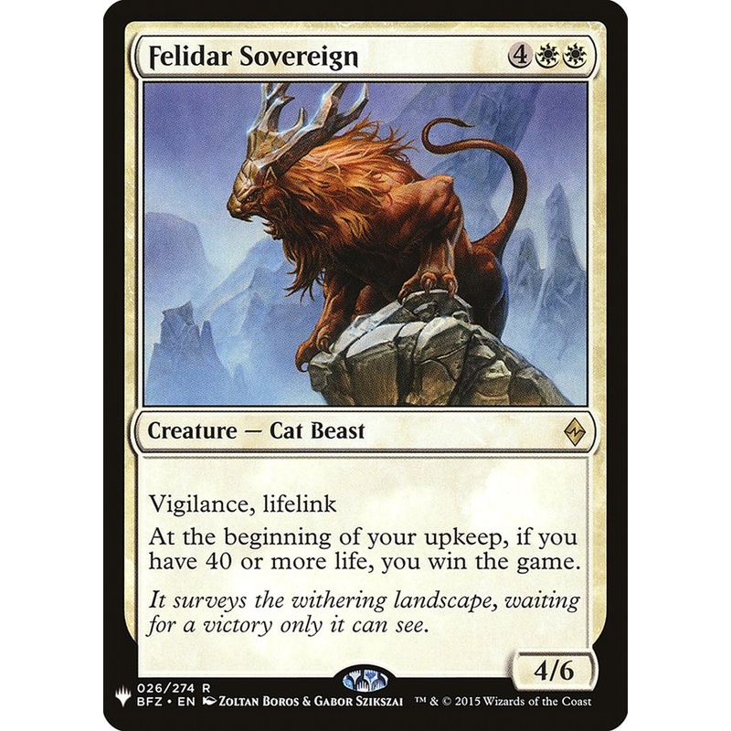 Felidar Sovereign [Mystery Booster]