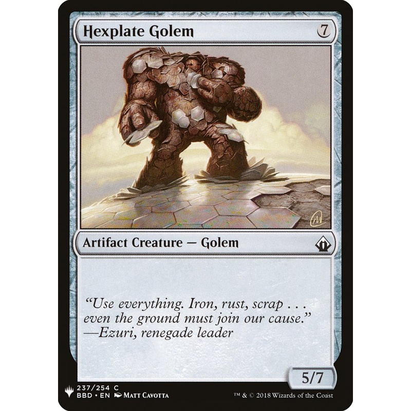 Hexplate Golem [Mystery Booster]