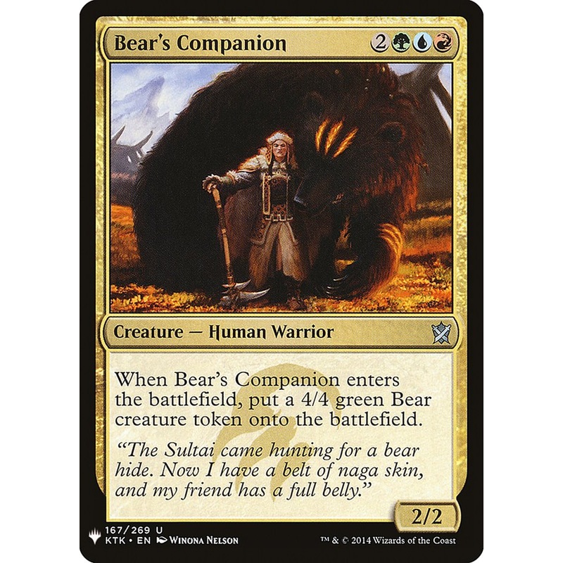 Bear's Companion [Mystery Booster]