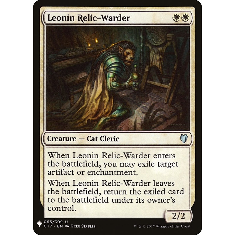 Leonin Relic-Warder [Mystery Booster]