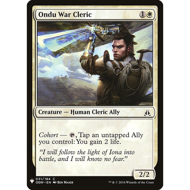 Ondu War Cleric [Mystery Booster]